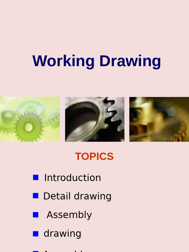 Working Drawings: Detail & Assembly Guide | PDF | Drawing | Mechanical ...