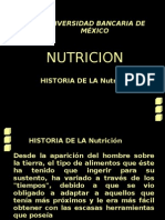 Historia de La Nutricion