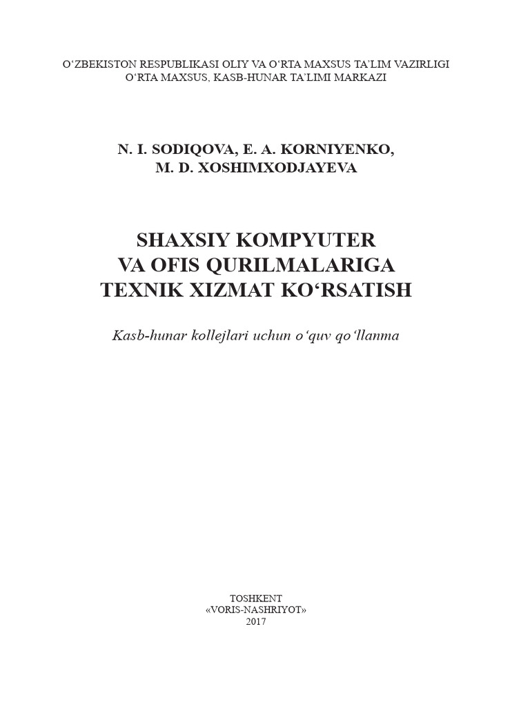 Informatik Kitob | PDF
