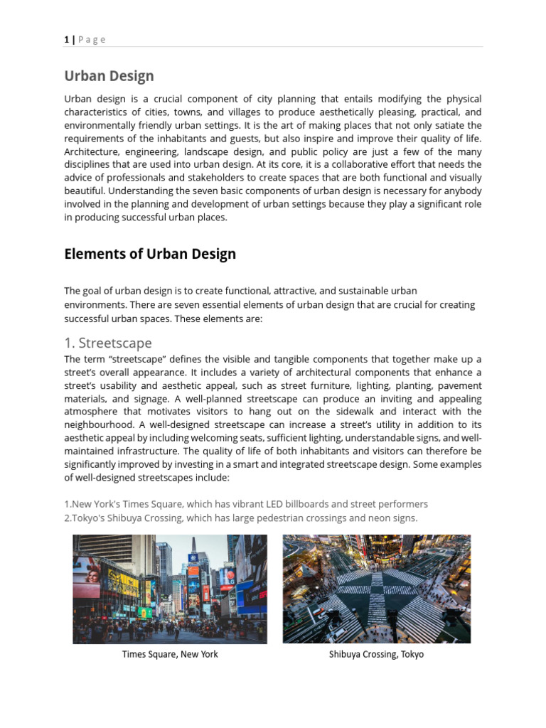 Elements of Urban Design | PDF | Urban Design | Sustainability