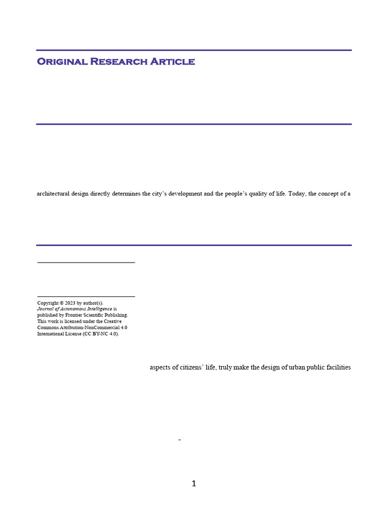 Future of Urban Architectural Design Based On The | PDF | Internet Of ...