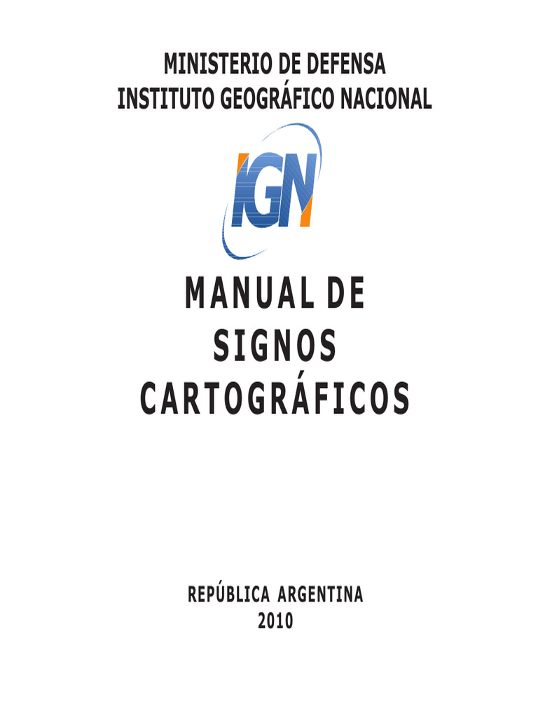 Manual IGN Simbolos Cartograficos | PDF | Agua | Ciencias de la Tierra