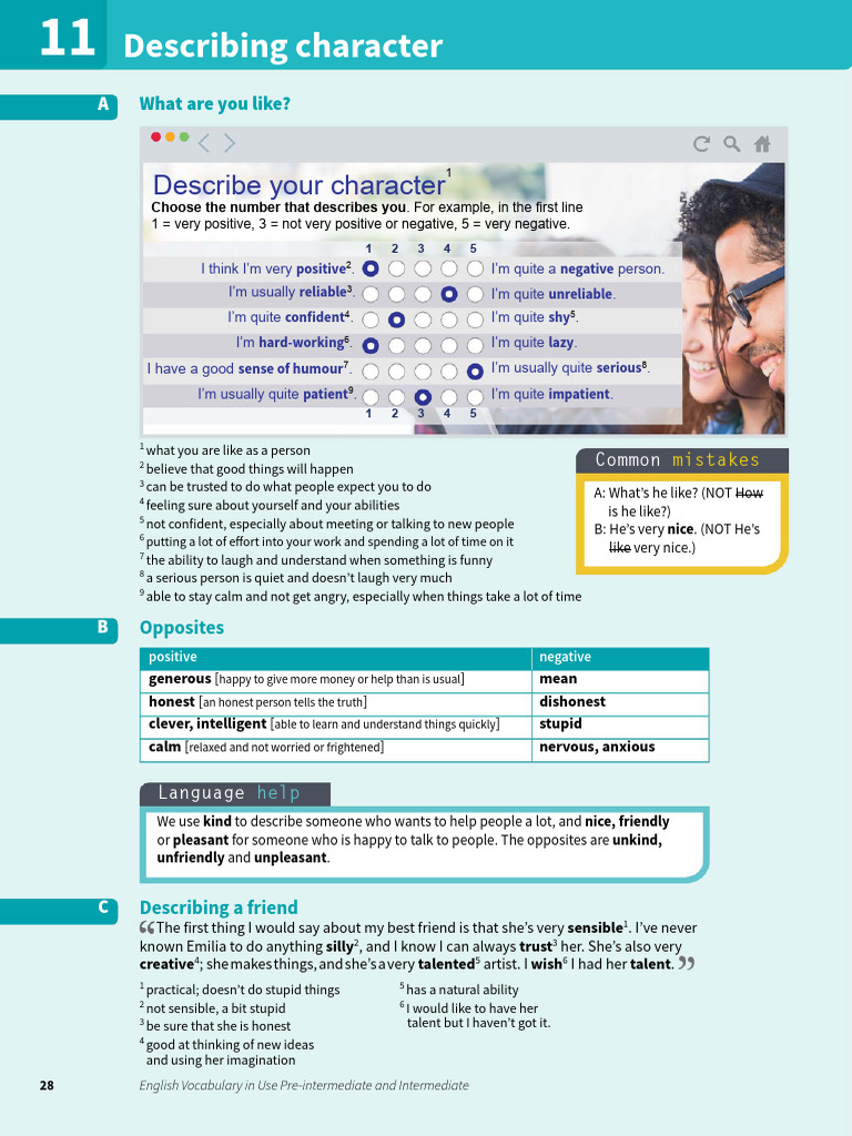 Character Description and Traits Guide | PDF