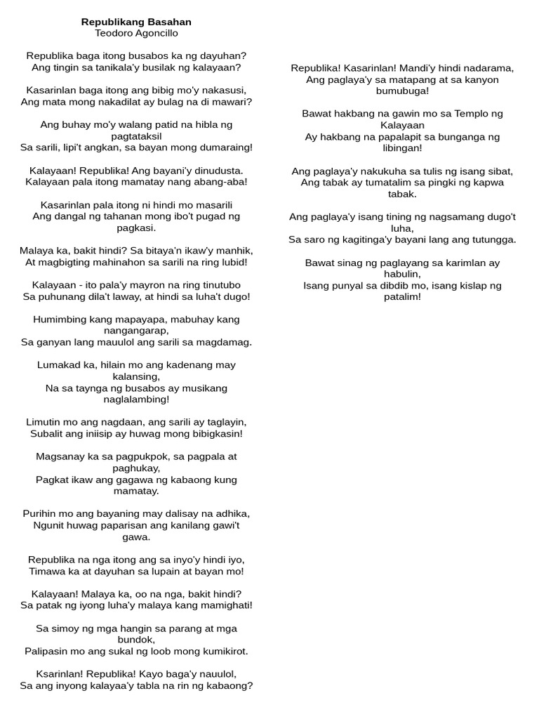 Republikang Basahan | PDF