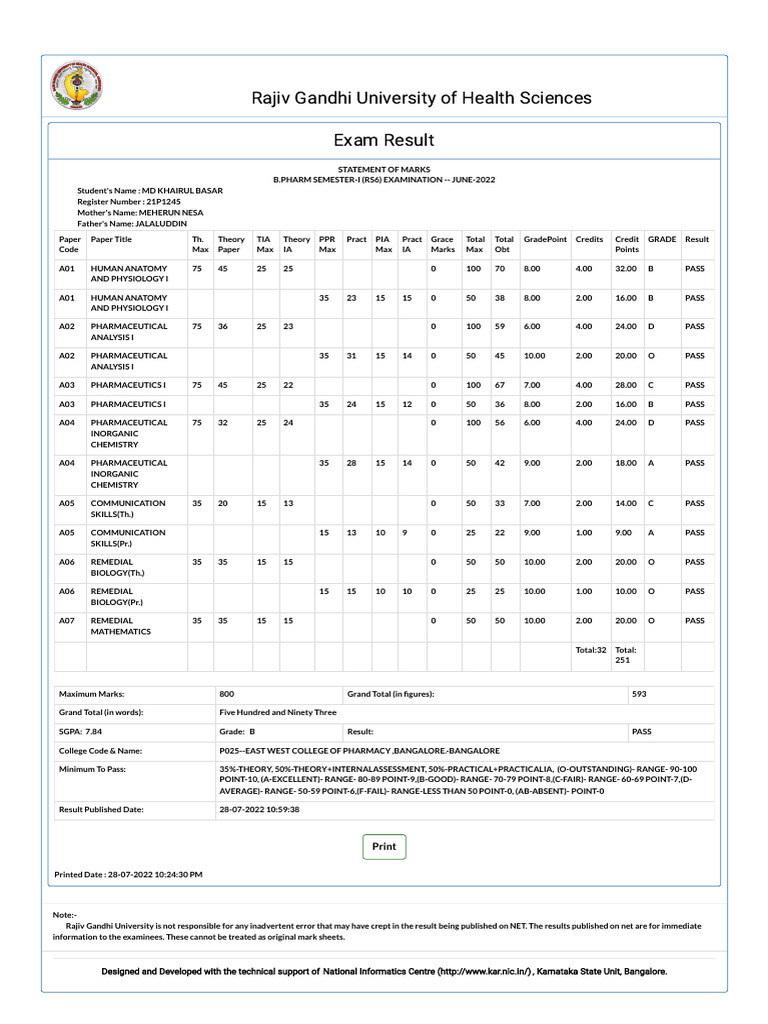 N.Result | PDF | Science | Qualifications