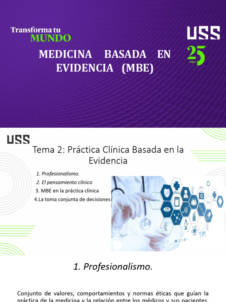 Clase 2 Mbe | PDF | Evidencia basada en medicina | Medicina