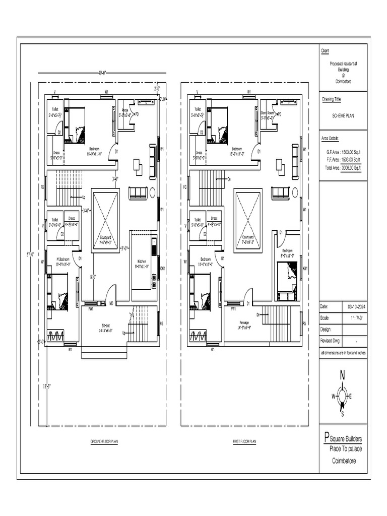 Scheme Plan - G.F& F.F Plan | PDF