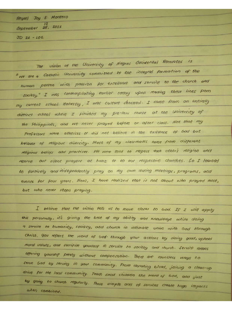 Montero - Handwritten Assignment 01 | PDF