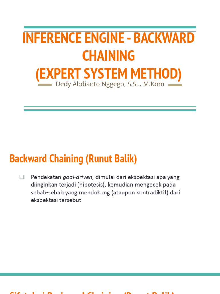Metode Backward Chaining dalam Sistem Pakar | PDF