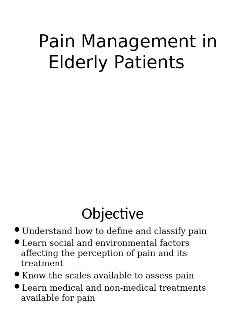 Pain Management in Elderly Patients2 318892 7 | PDF | Pain | Opioid