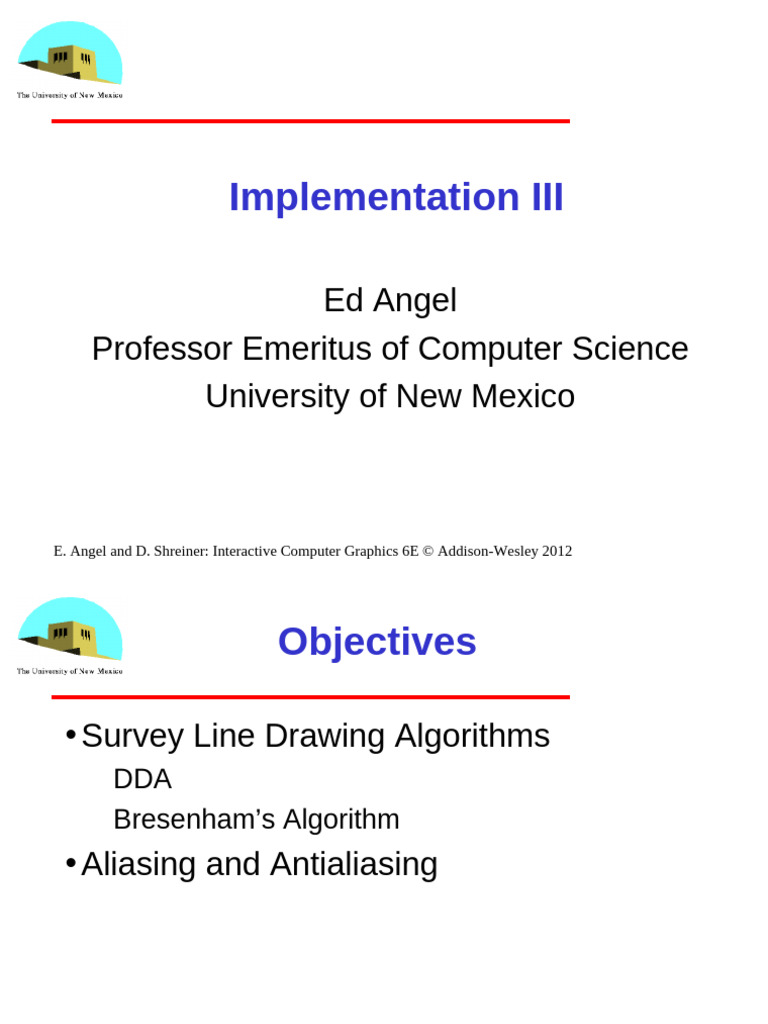 Angel 6 E25 | PDF | Graphics | Computer Graphics