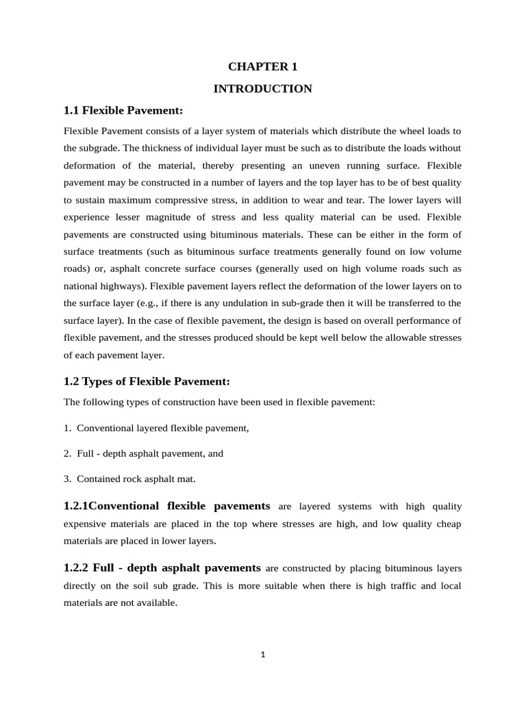 chapter 1 introduction | PDF | Lime (Material) | Road Surface