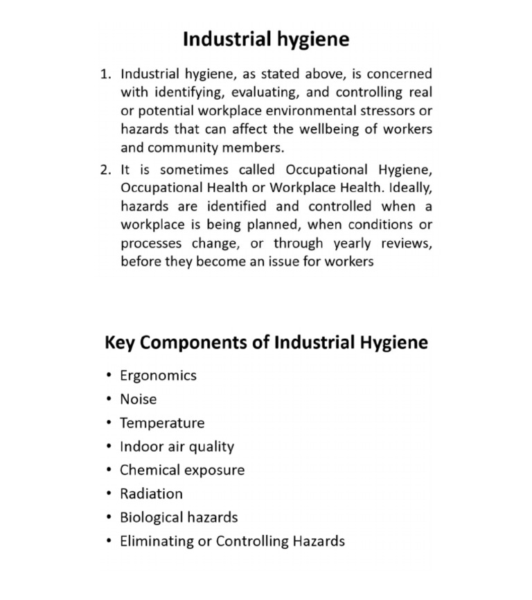 22 - Principles of Industrial Hygiene | PDF