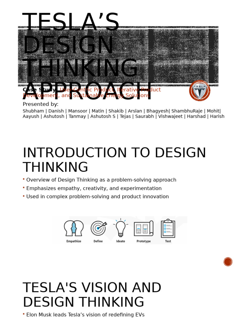 Tesla's Design Thinking Case Study | PDF