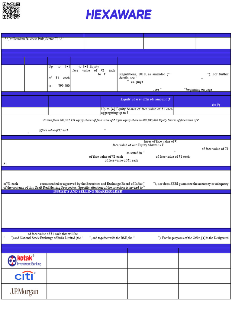 Hexaware Technologies IPO Details | PDF | Stocks | Investing