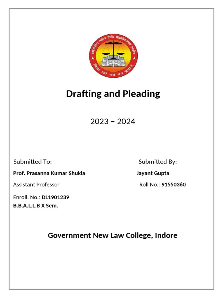 Moot Court Exercise and Internship Front Pages Ceertificate ...