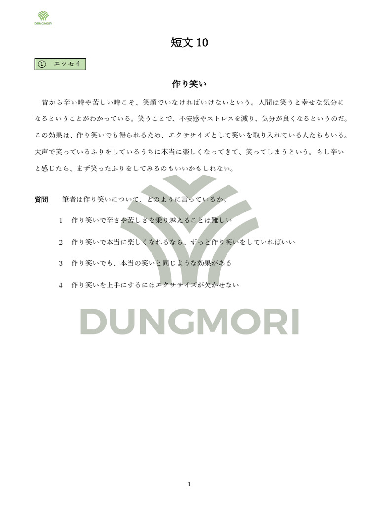 N2 短文10 | PDF