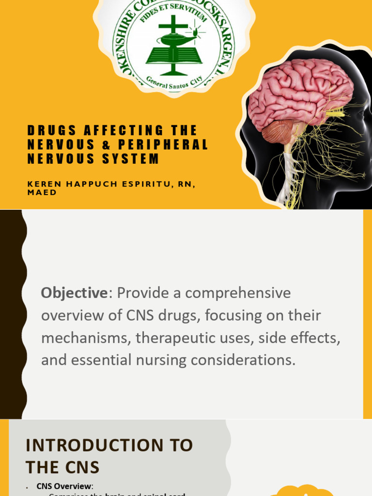 Prefinal Topic 7 CNS 1 | PDF | Analgesic | Antidepressant