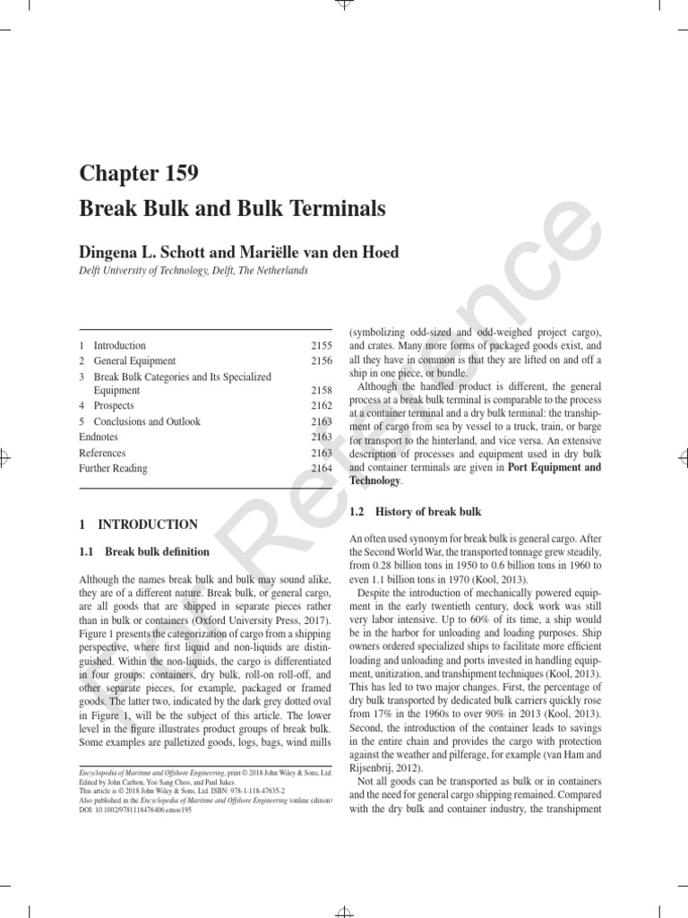 Break Bulk Terminal Operations Overview | PDF | Cargo | Crane (Machine)