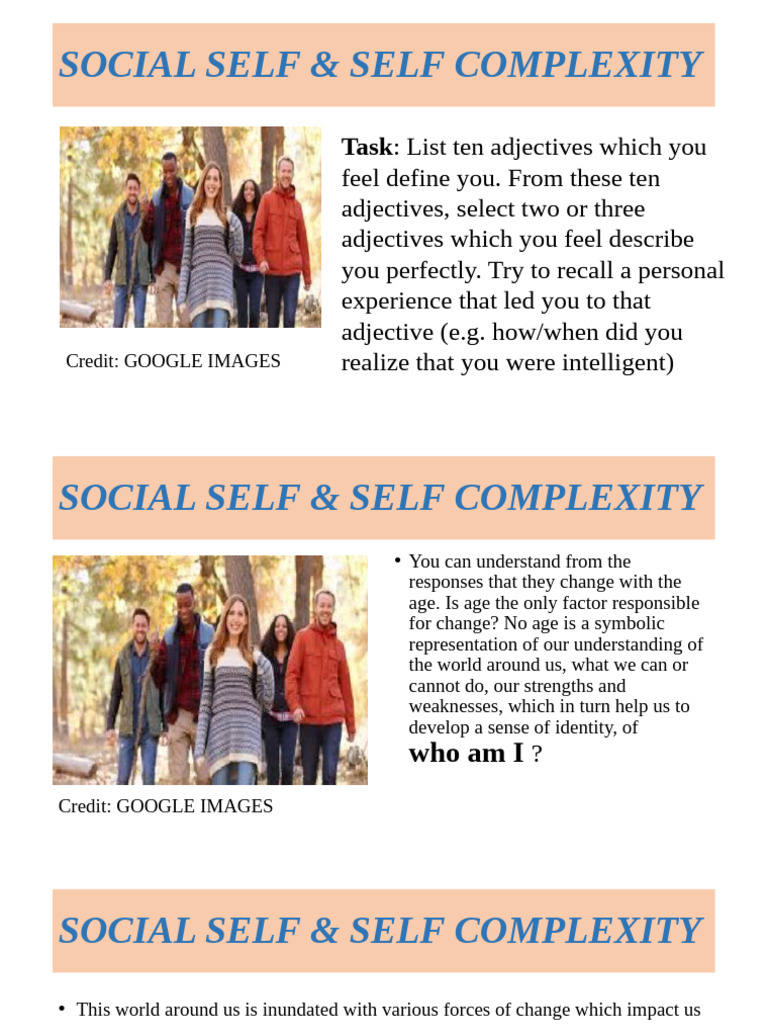 Understanding Social Self Complexity | PDF | Identity (Social Science ...