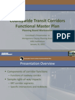Countywide Transit Corridors Functional Master Plan: Planning Board Worksession