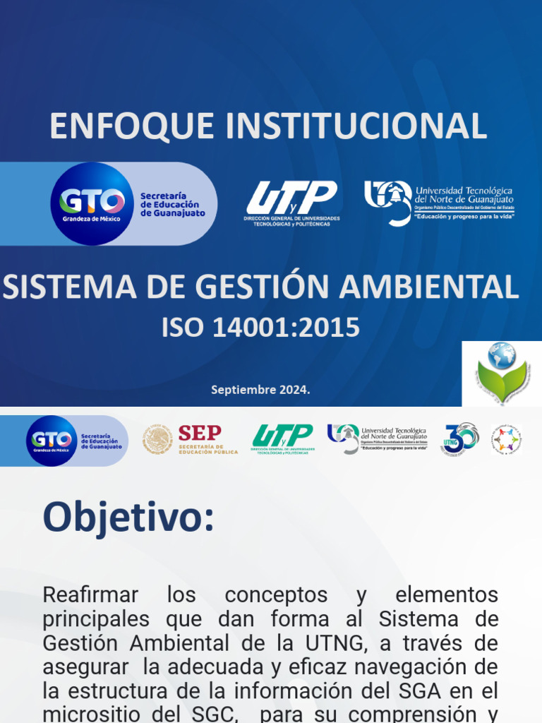 Sistema de Gestión Ambiental UTNG 2024 | PDF | Entorno natural | Residuos