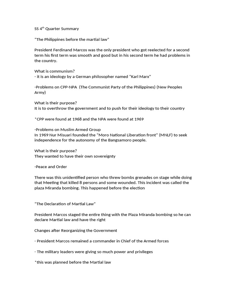 Philippine Political History Overview | PDF | Corazon Aquino ...