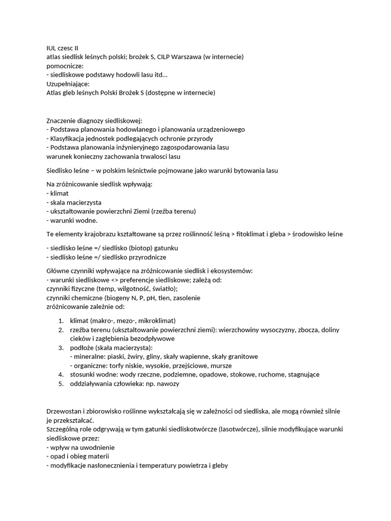 Typologia lesna pdf