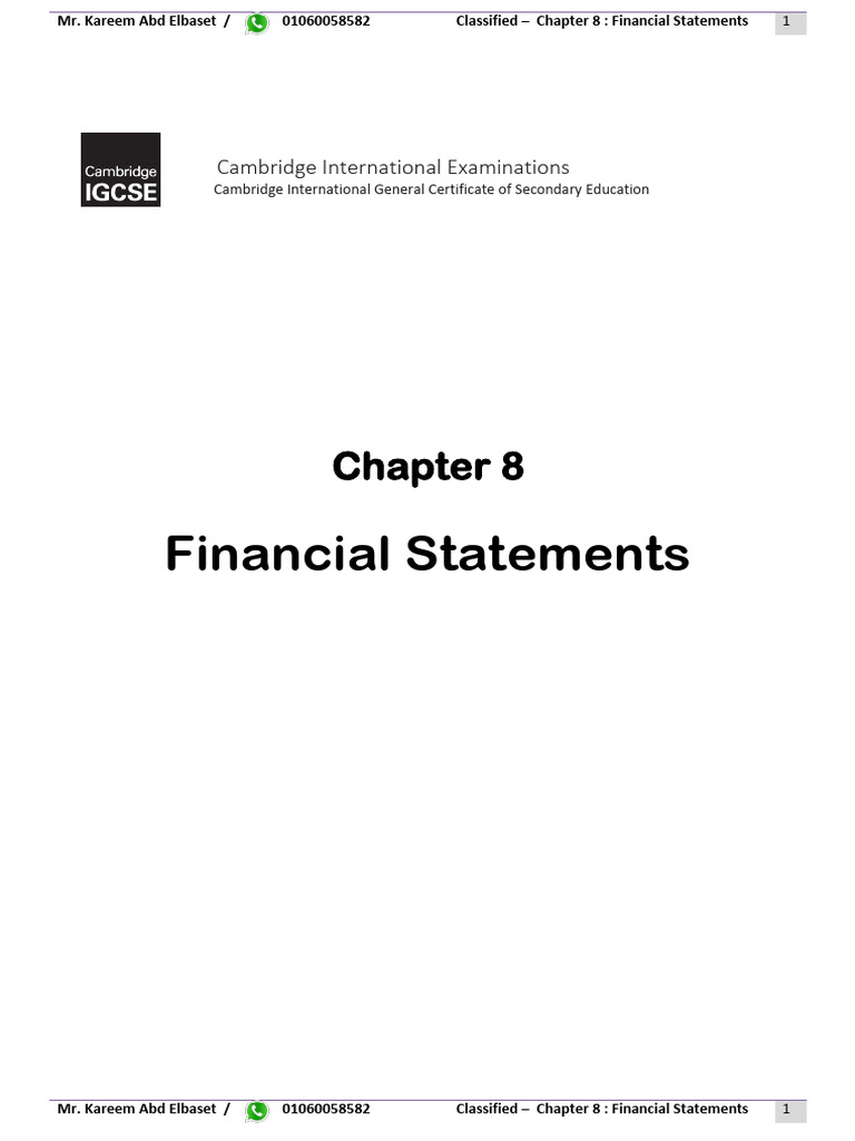 8 Financial Statements - 240217 - 201543 | PDF | Balance Sheet | Income ...