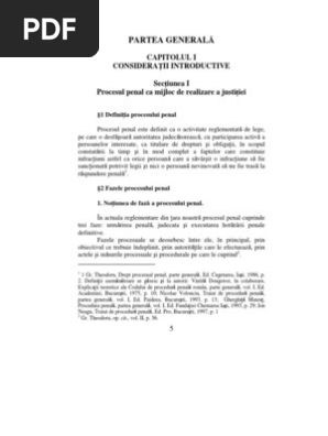 Drept Procesual Penal Semestrul 1