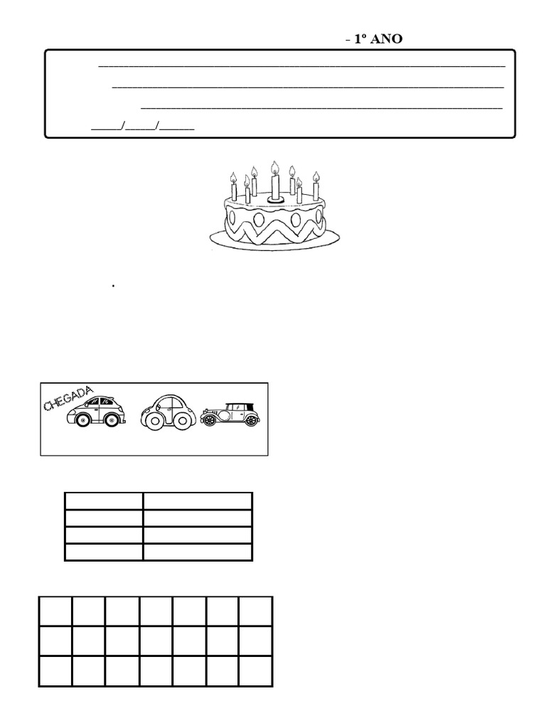 Prova de 1 ano matem tica pdf