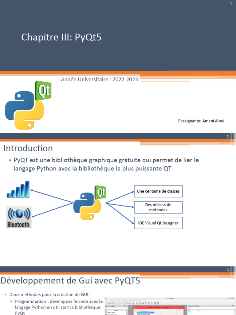 Introduction à QFileDialog en PyQt5 | PDF | Interface graphique | Mise ...