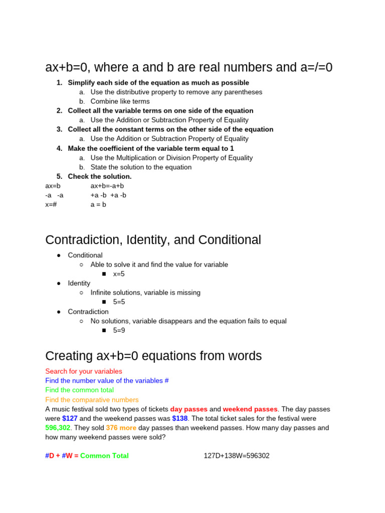 Solving Linear Equations and Inequalities | PDF | Equations | Arithmetic