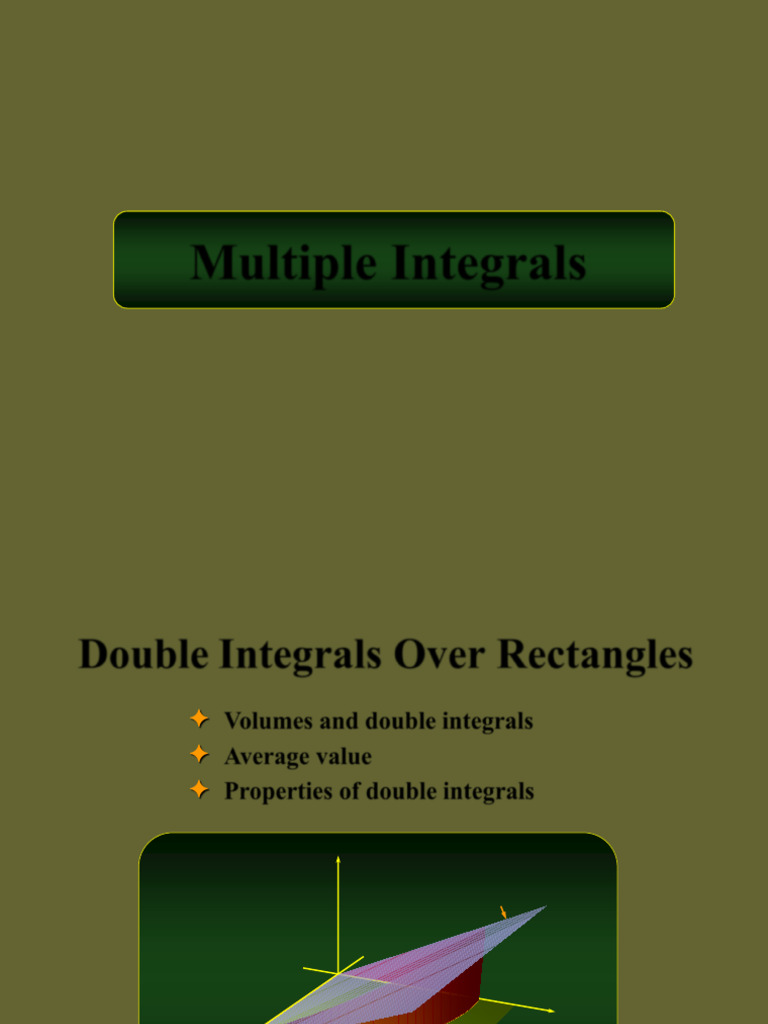 Double integrals pdf integral mathematics