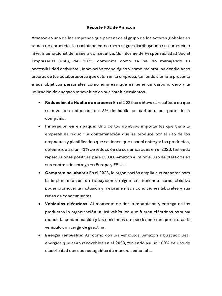 Reporte RSE | PDF | Responsabilidad social corporativa | Sustentabilidad