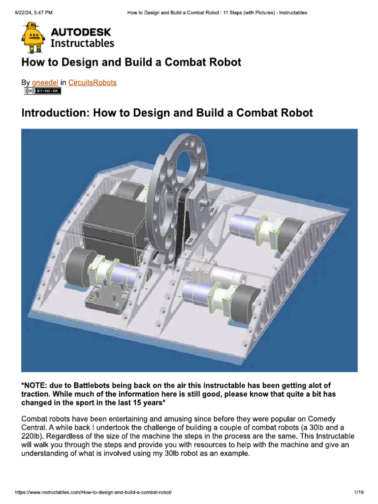 Combat Robot | PDF