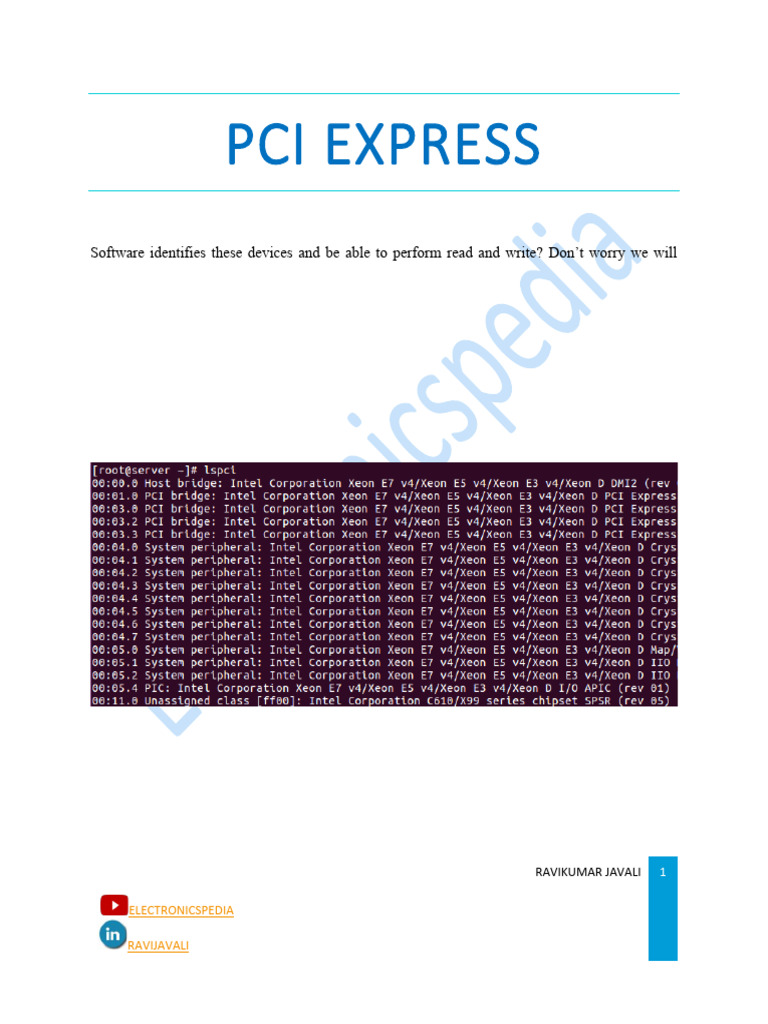 Understanding PCIe Device Enumeration | PDF | Computer Engineering ...