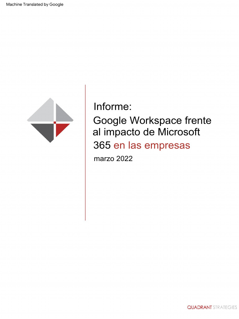 Google Workspace vs. Microsoft 365 | PDF | Microsoft | Tableta