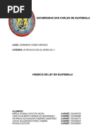 Vigencia de la Ley en Guatemala | PDF