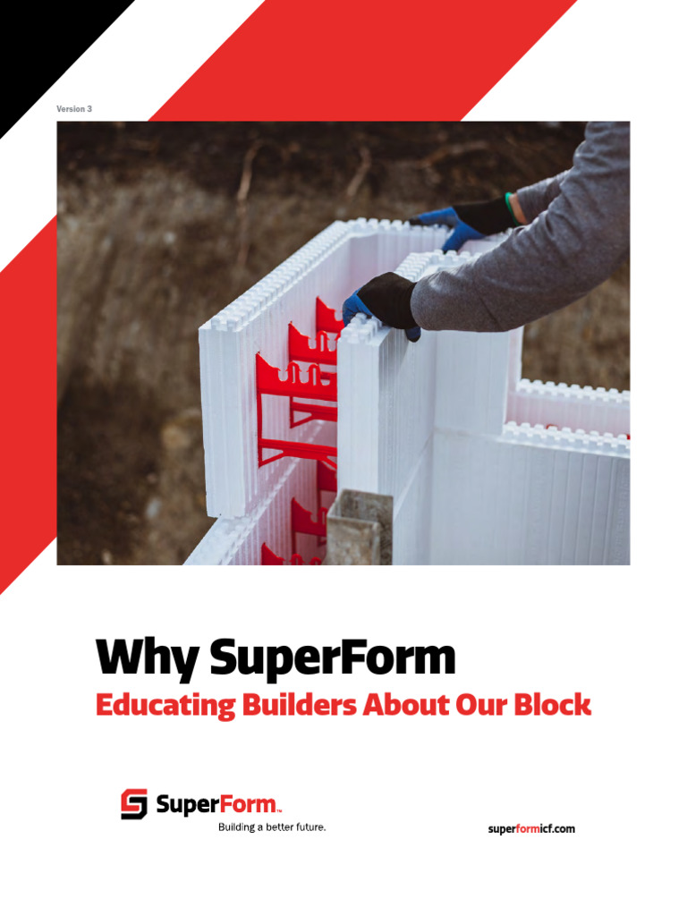 SuperForm ICF: Builder's Advantage | PDF | Concrete | Screw