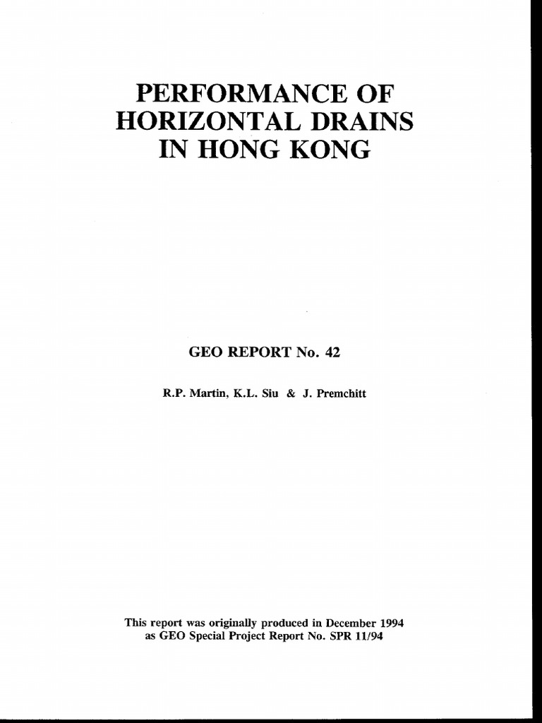 Geo Report No 42 Hong Kong | PDF