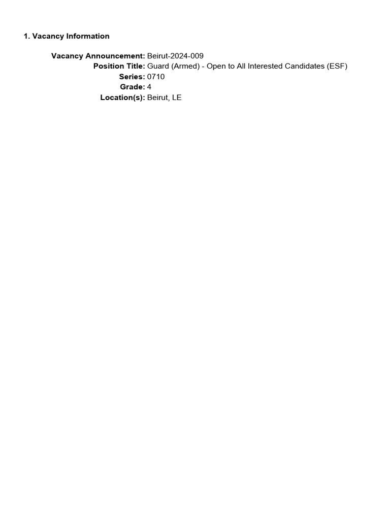 Application Summary | PDF | Military Discharge | Security Guard