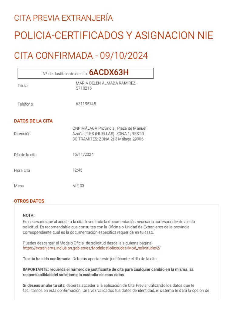 Proceso Automático Para La Solicitud de Cita Previa PDF