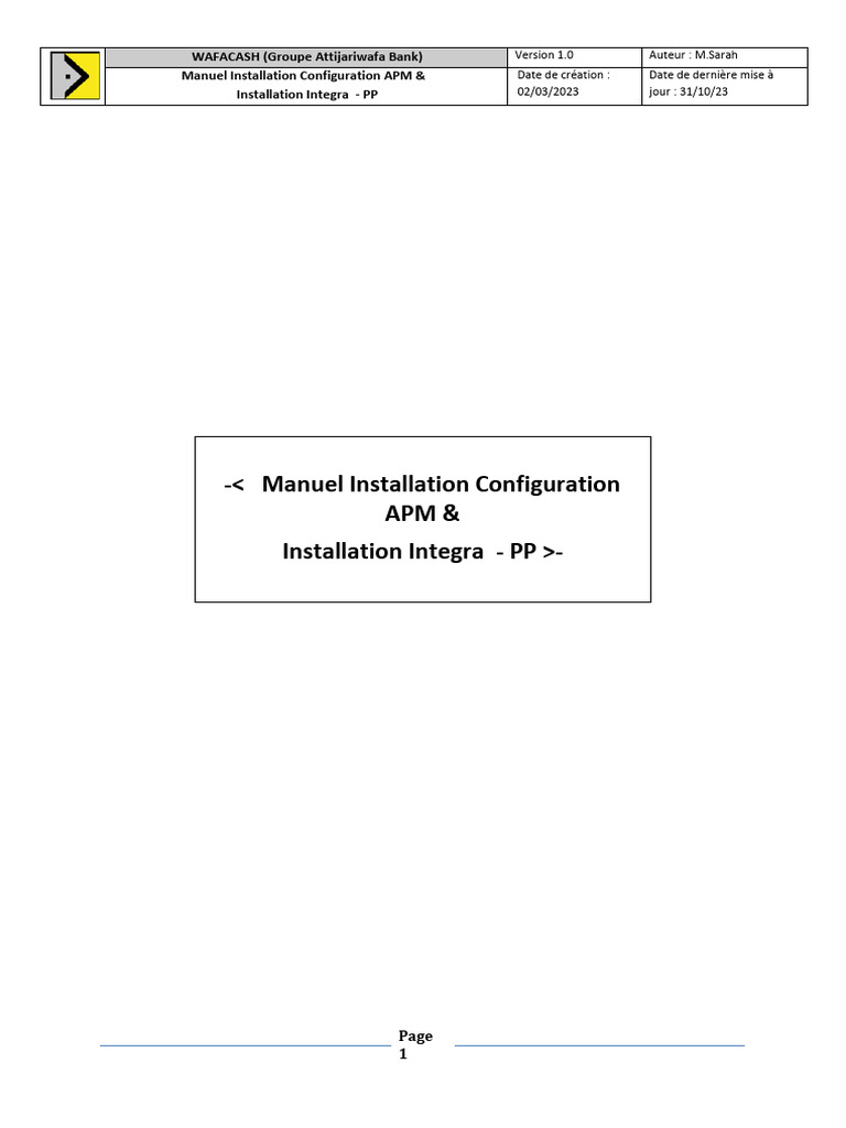 Installation APM et Integra Wafacash | PDF | Réseau privé virtuel ...