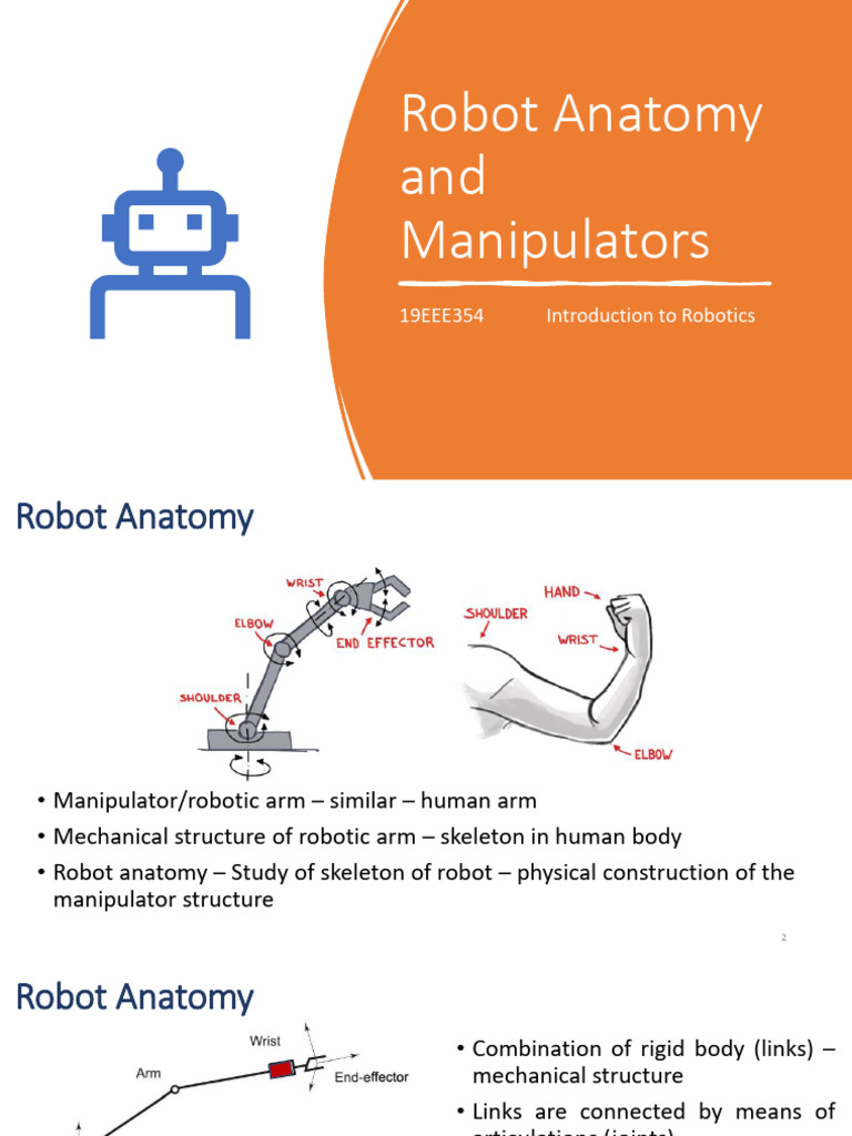 Robot Anatomy and Manipulators Overview | PDF | Kinematics | Rotation