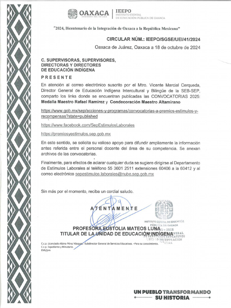 Circular Mérito Docente | PDF