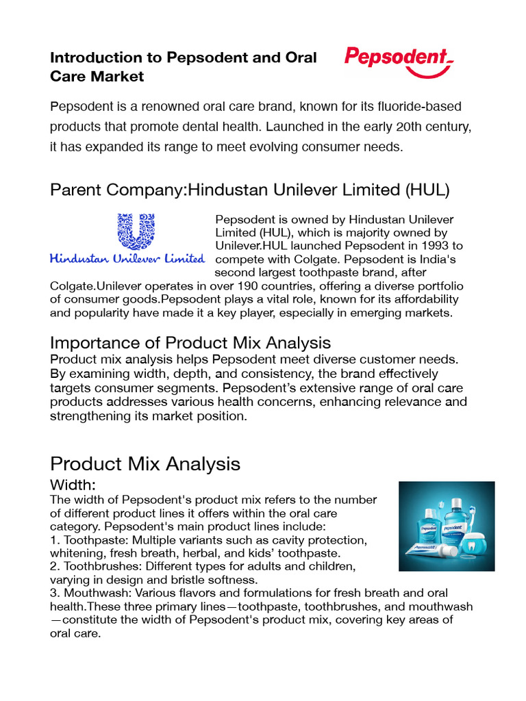 Pepsodent's Oral Care Product Strategy | PDF | Oral Hygiene | Mouth