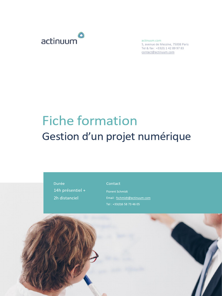 Formation en gestion de projet numérique | PDF | Gestion de projet ...