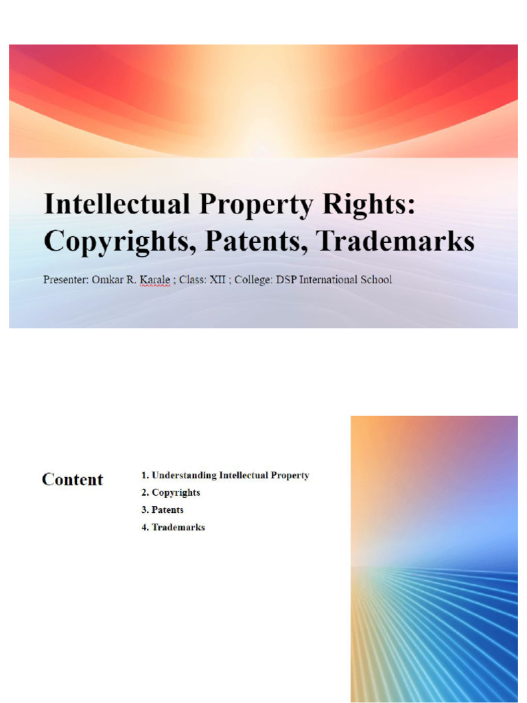 IP - Scholastic Project | PDF