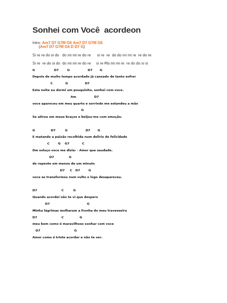 Sonhei Com Voce | PDF